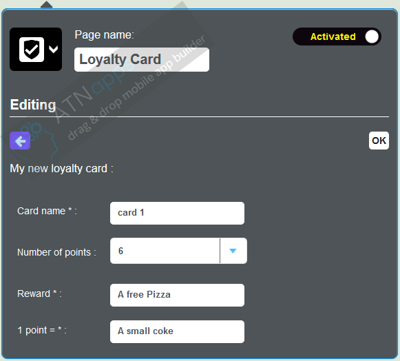 Loyalty card